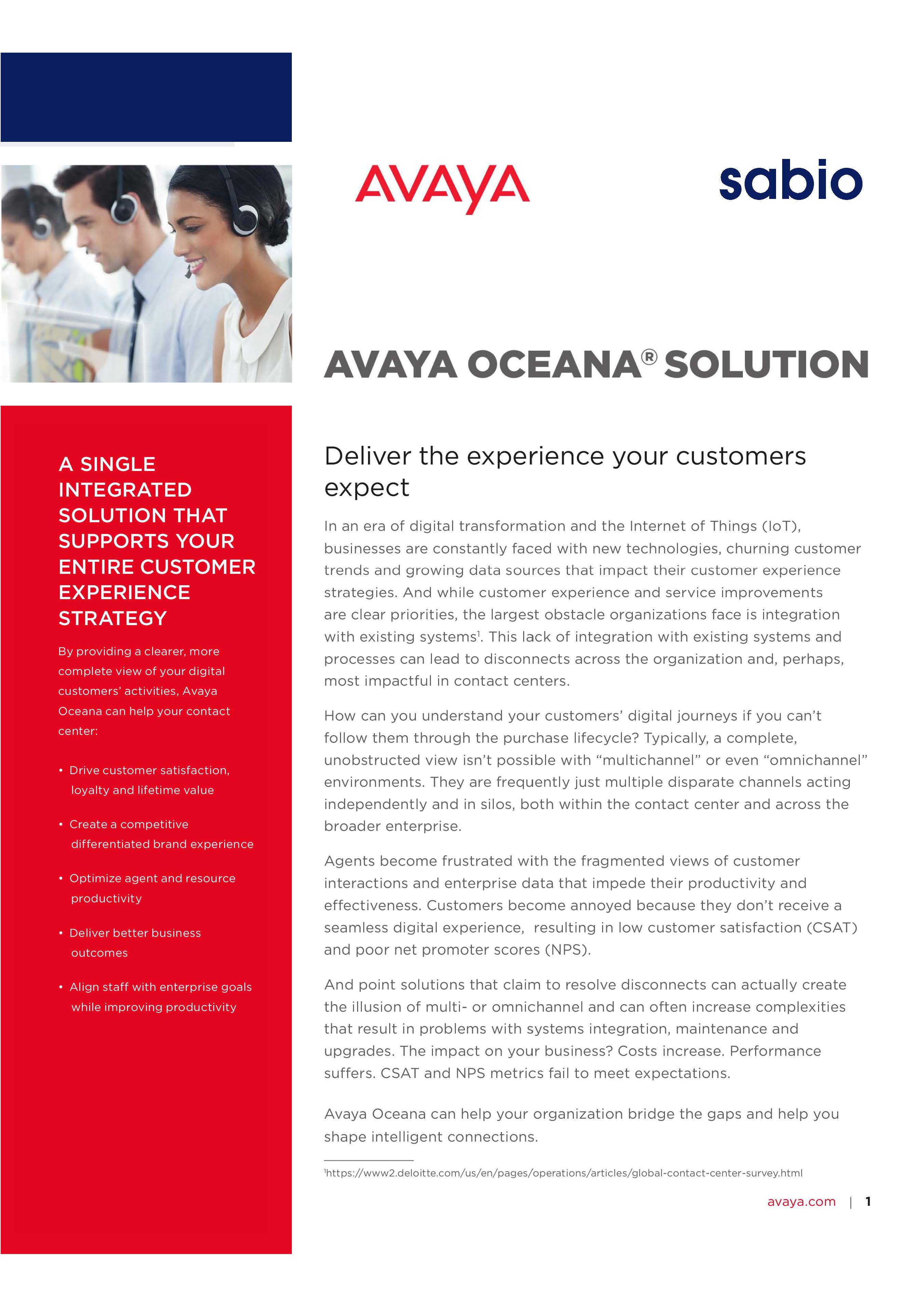 Avaya Oceana® Solution