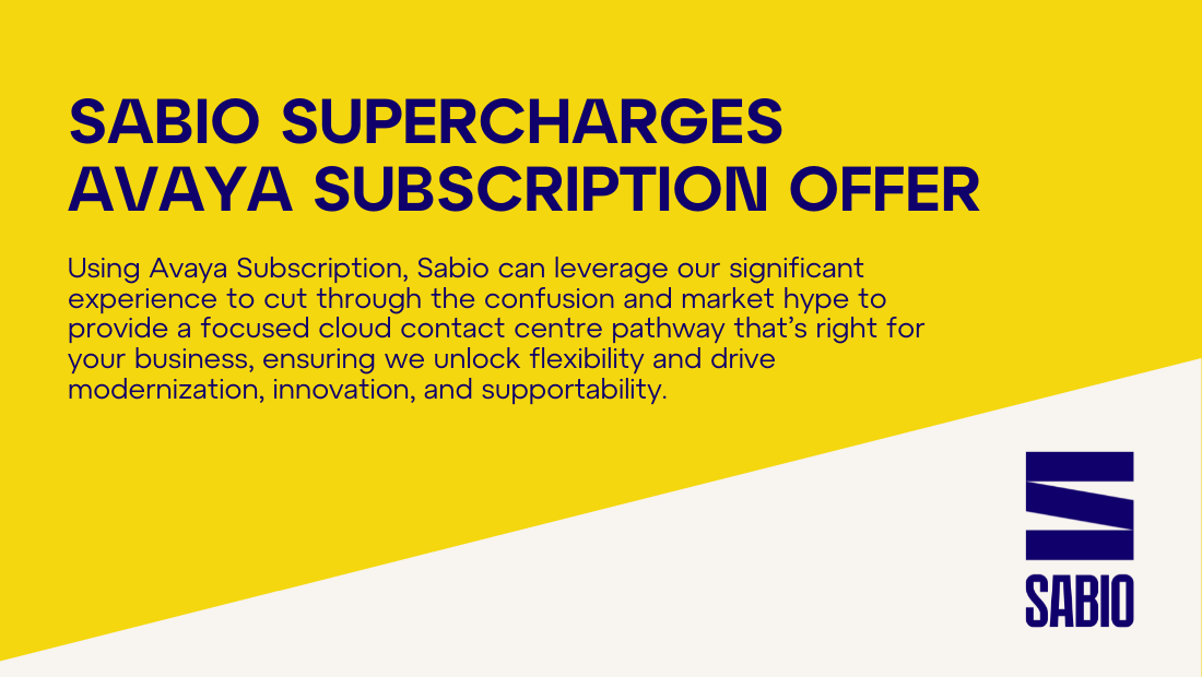 Sabio supercharges Avaya subscription offer